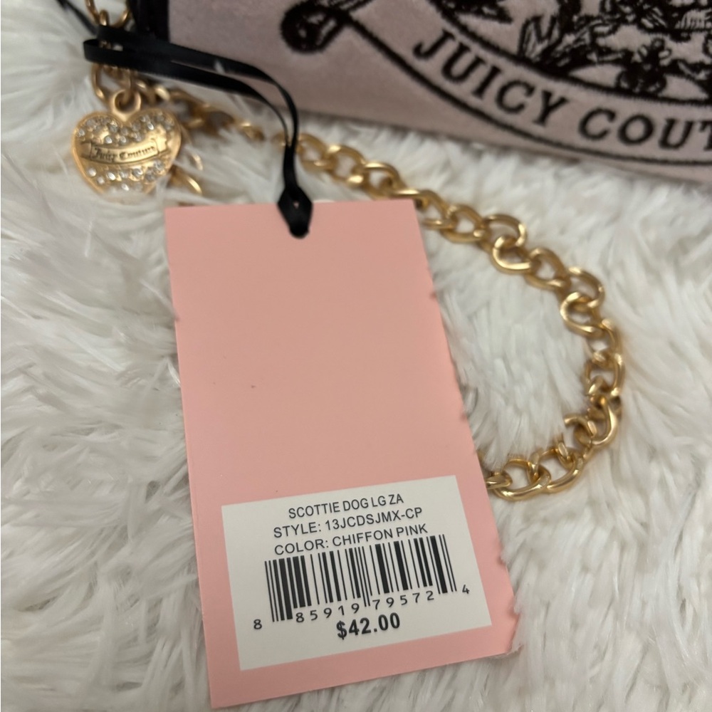 Juicy Couture  NWT  pink Blush Wallet with Gold Chain - Picture 6 of 9